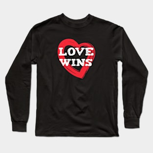 LOVE WINS 2 (red) Long Sleeve T-Shirt